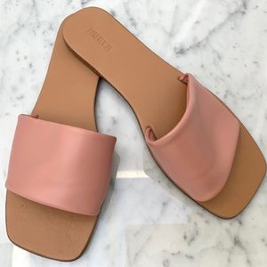 Nude Pink Flat Slide Sandals - Forever 21 - Size 6.5